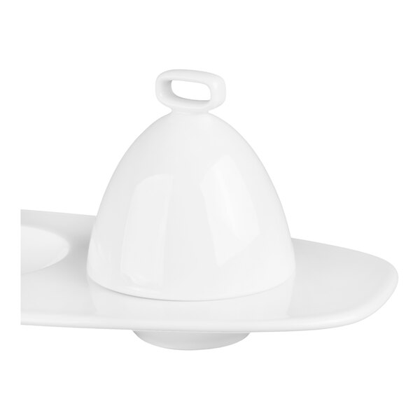 Villeroy & Boch Affinity 3" White Porcelain Bell Cover - 6/Case