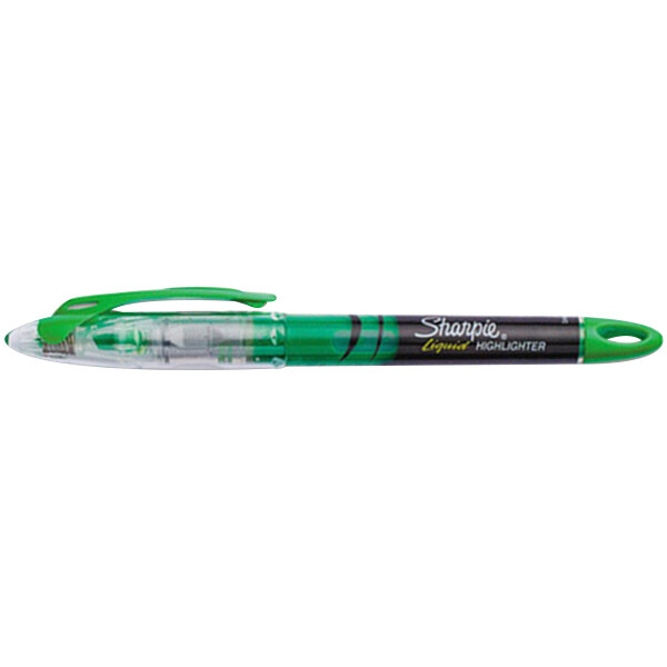 Sharpie Accent Highlighters Fluorescent Green Pack Of 12 - Office