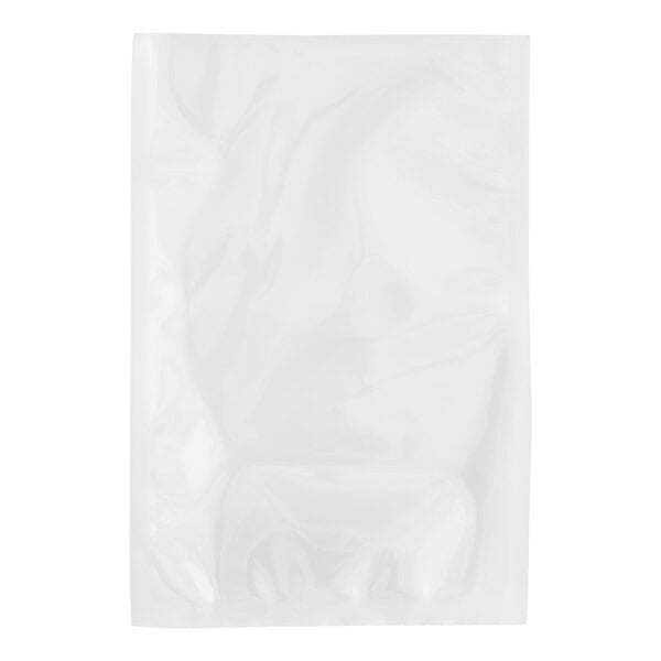 A VacPak-It 8" x 12" white plastic vacuum packaging bag.