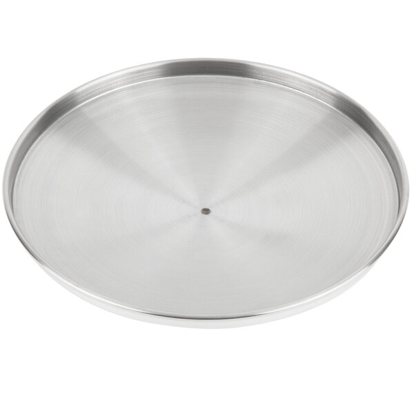 A silver circular stainless steel Town Dim Sum Steamer Cover.