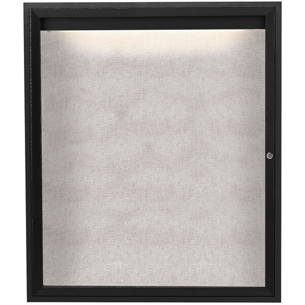 A white screen with a black frame.