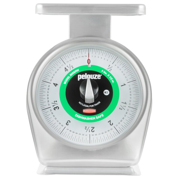 Rubbermaid FG605SRW Pelouze 5 lb. Dishwasher Safe Portion Control Scale