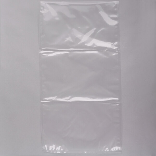 A close-up of a clear plastic VacPak-It vacuum packaging bag.