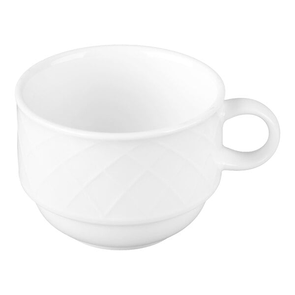 Villeroy & Boch Bella 7.5 oz. White Porcelain Stackable Cup - 6/Case