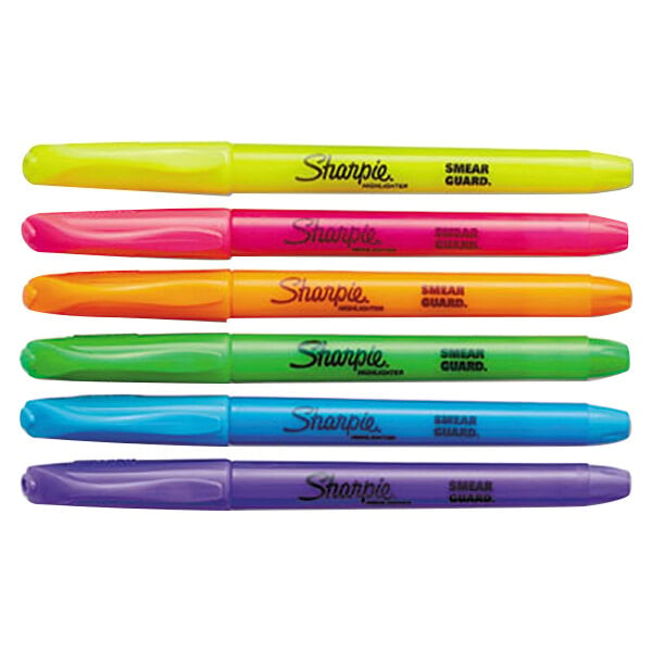 Assorted Colors Sharpie 27075 Accent Pocket Style Highlighter 2 Pack of 5 