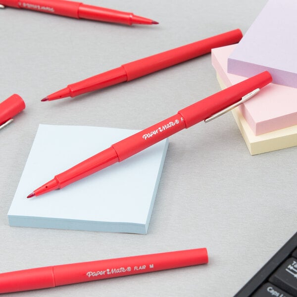 red office stationery