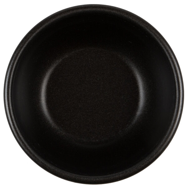 A black Matfer Bourgeat Pomponnette mold with a white background.