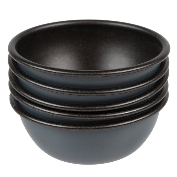 A stack of Matfer Bourgeat non-stick pomponnette molds.