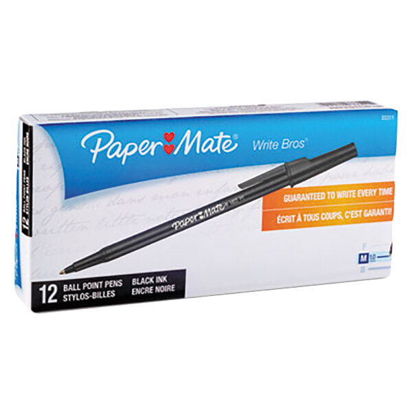 Paper Mate 3331131c Write Bros Black Ink With Black Barrel 1mm