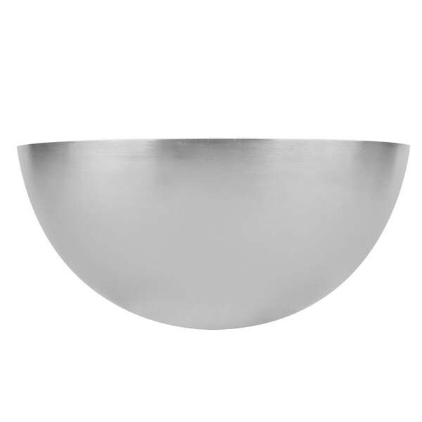 A silver hemisphere mold.