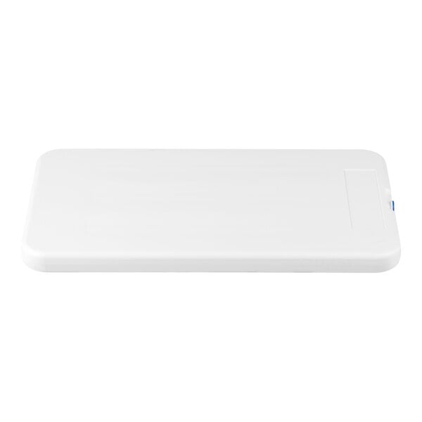 A rectangular, white full size cold pack.