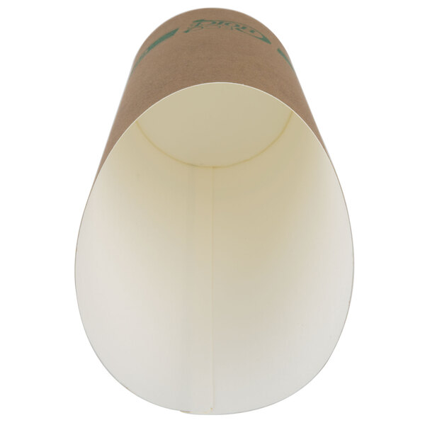 EcoChoice Large 7.5 oz. Kraft Compostable Paper Scoop Cup - 50/Pack