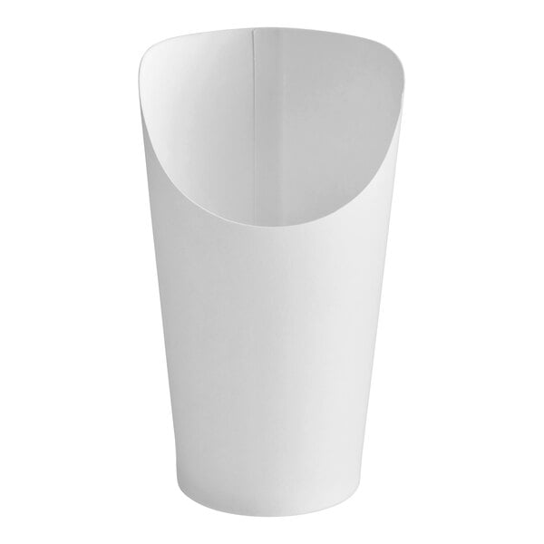 Choice 7.5 oz. Large White Paper Scoop / Tray - 1000/Case
