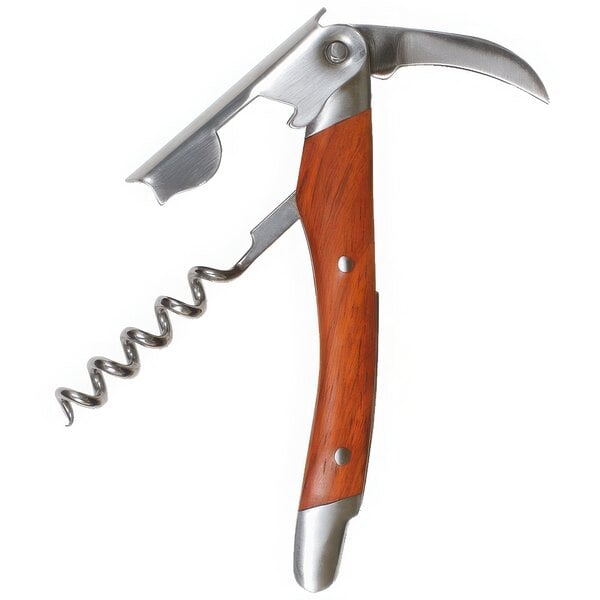 A Franmara waiter's corkscrew with a rosewood handle.