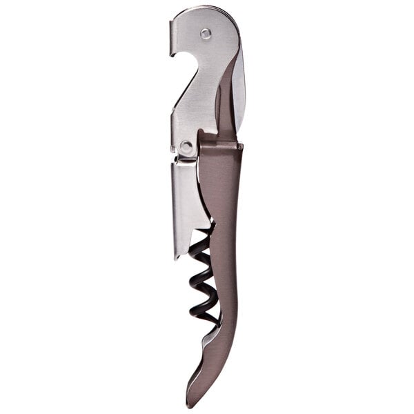 A Franmara Duo-Lever Waiter's Corkscrew with a metallic bronze handle.