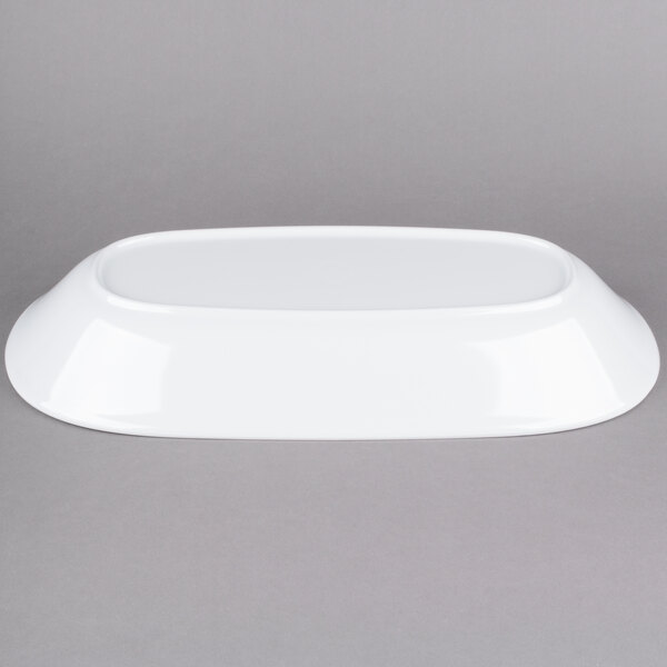 An American Metalcraft white oblong melamine serving bowl.