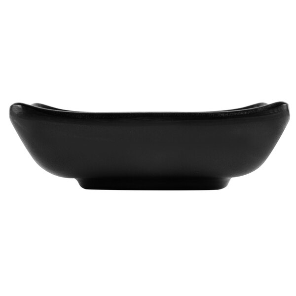 A black rectangular GET Nara sauce dish.