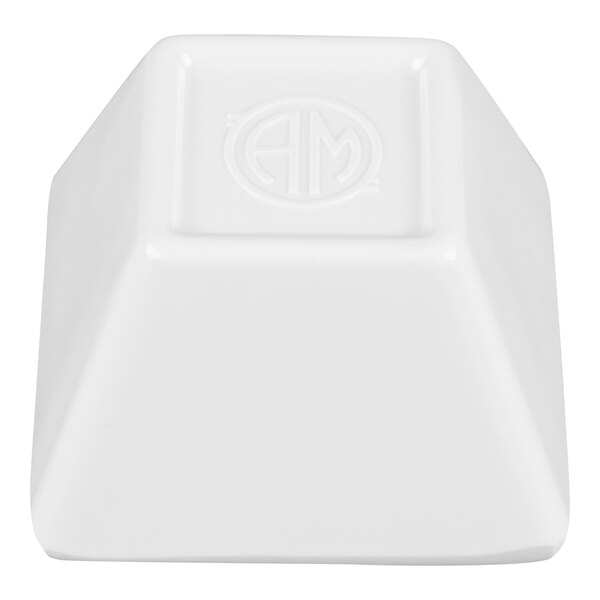 American Metalcraft MELSC15 1.1 oz. White Melamine Square Sauce Cup - 12/Case