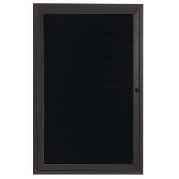 A bronze rectangular board with a black frame.