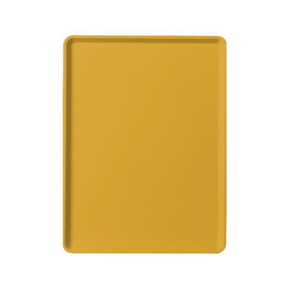 A yellow rectangular tray.