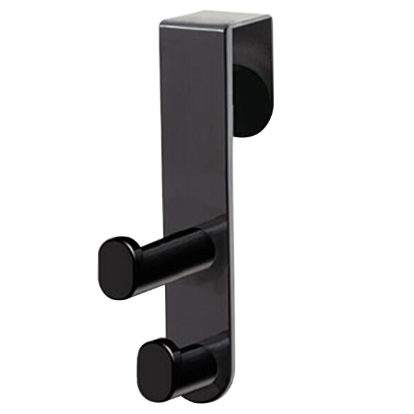 Safco 4227BL Black Plastic Double Over Door Coat Hook