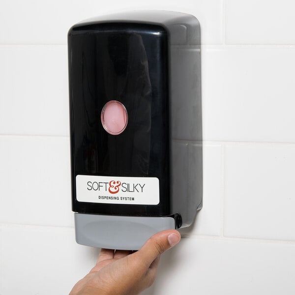 Kutol 9951ZPL Soft & Silky 800 mL black bag-in-box hand soap dispenser