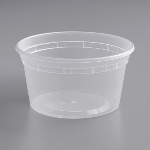 2/Pk Item B-25 Microwavable Bowls Round White Plastic Microwave Dishes 12 oz 