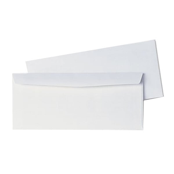 Two white Quality Park business envelopes.
