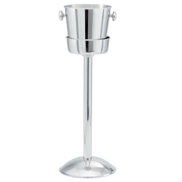 Vollrath 47621 Stainless Steel Double Bottle Wine Bucket Stand
