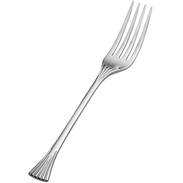 A Bon Chef stainless steel dinner fork with a silver handle.