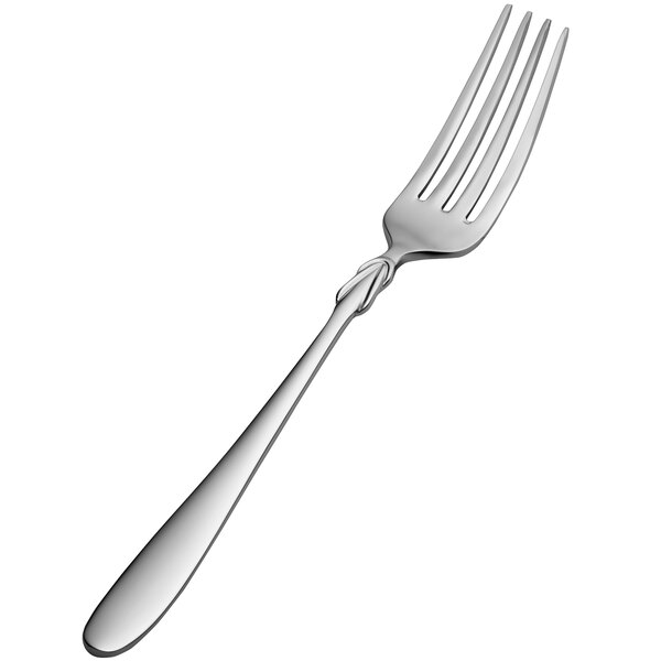 A Bon Chef stainless steel dinner fork with a silver handle.