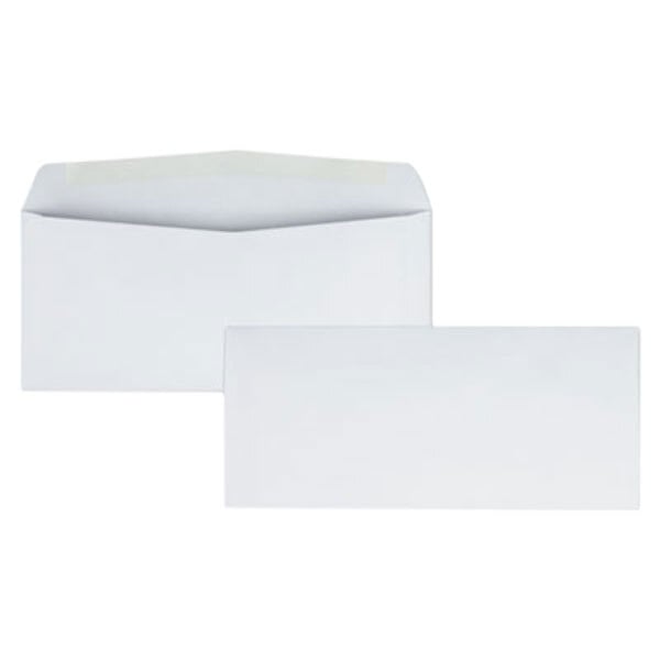 Two white Quality Park business envelopes.