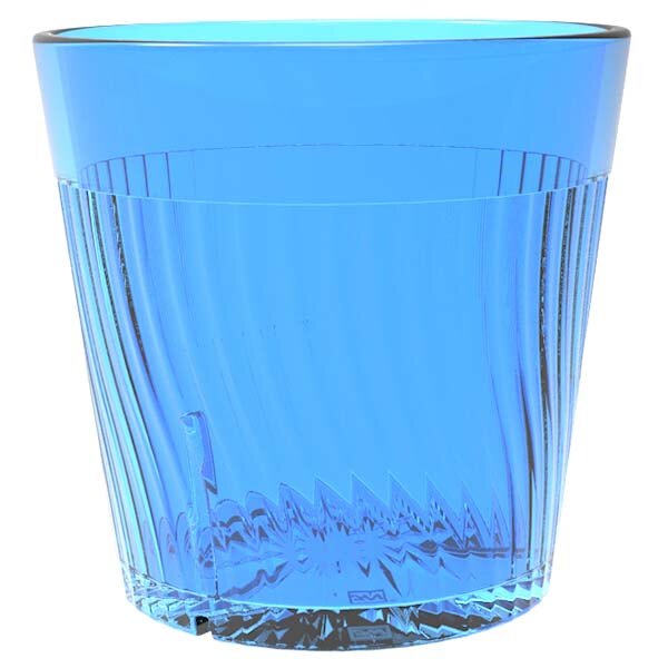 Belize 8 oz. Blue Polycarbonate Plastic Rocks Glass 12/Pack