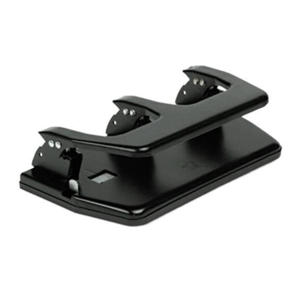 A black Master 3 hole punch with oversized handle.