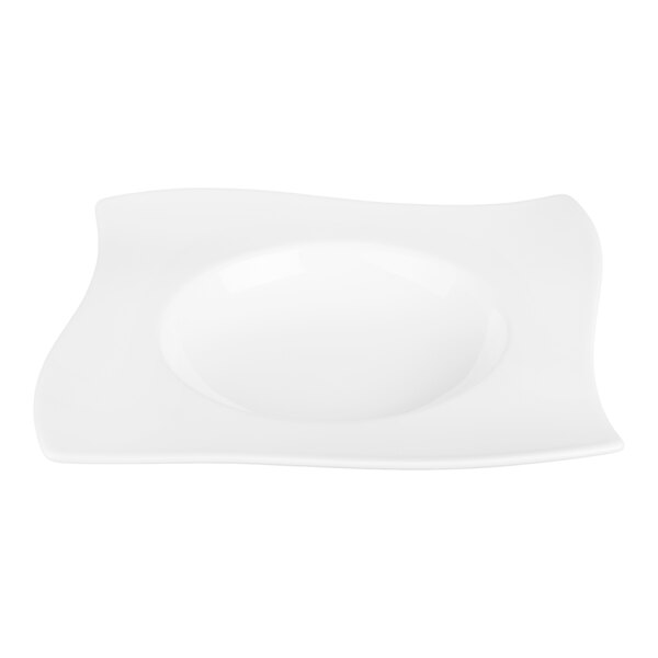 Villeroy & Boch NewWave 10 1/4" Square White Premium Porcelain Deep Plate - 4/Case