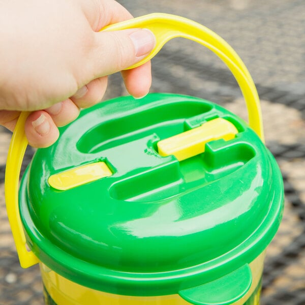 64 oz. Lemonade Bucket Jug with Lid and Handle 36/Case