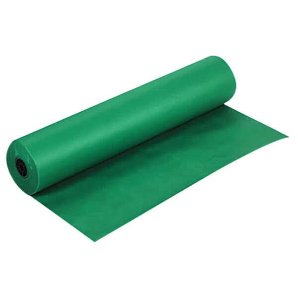 A roll of green Pacon kraft paper.