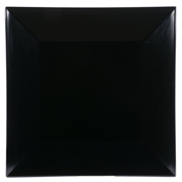 A black square plate with a black border.