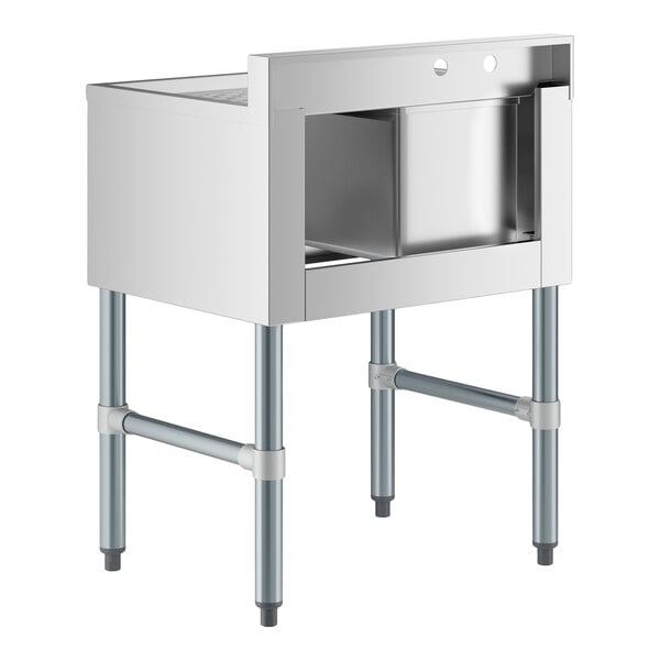 Regency 24" x 18 3/4" One Bowl Underbar Sink with Right Drainboard