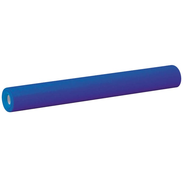 A Pacon royal blue paper roll.