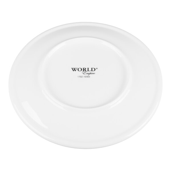 Libbey Empire 9" Alpine White Porcelain Coupe Plate - 12/Case