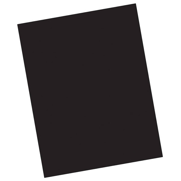 A black rectangular object with a white border.