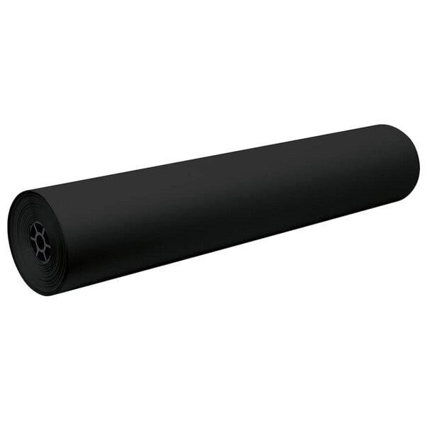 A black roll of Pacon flame retardant art paper.