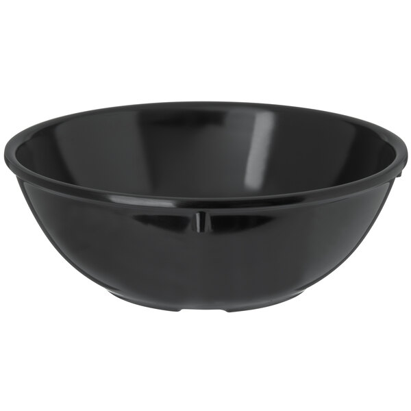 a black bowl with a white background