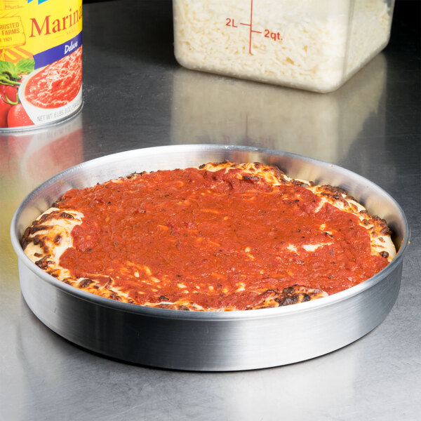 10" x 2" Round Aluminum Cake Pan / Deep Dish Pizza Pan