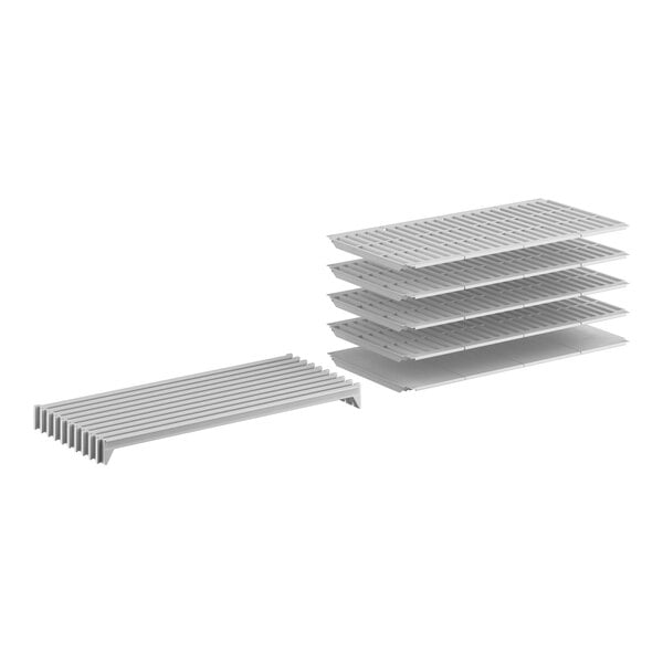 Cambro CPSK2448VS5480 Camshelving® Premium 24" x 48" Shelf Kit with 1 Solid and 4 Vented Shelves