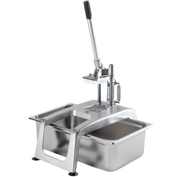 A Sammic CF-5 French Fry Cutter on a counter in a professional kitchen.