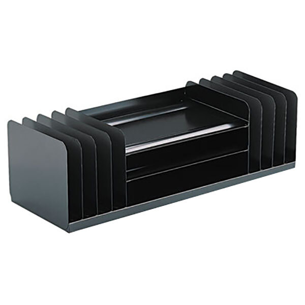 Steelmaster 26420vcvbla 30 X 11 8 1 Black Section Jumbo Steel Desk Organizer