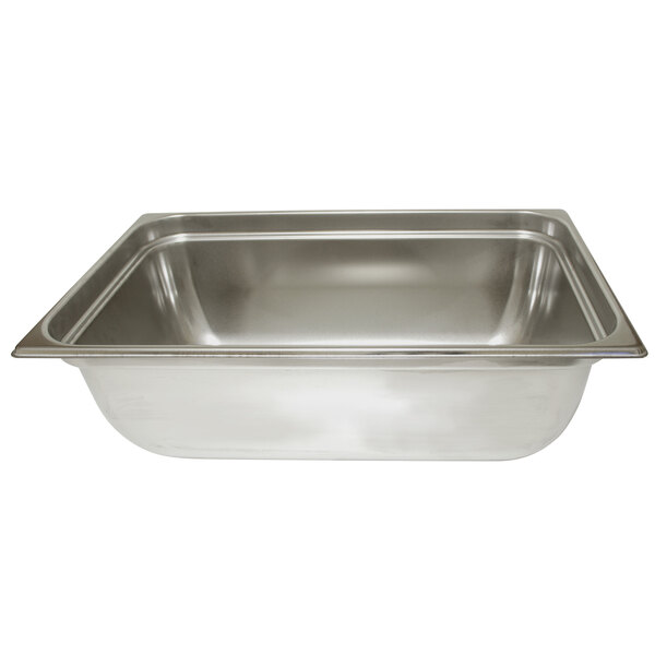 A Sammic stainless steel 1/1 Gastronorm vacuum container with a lid.