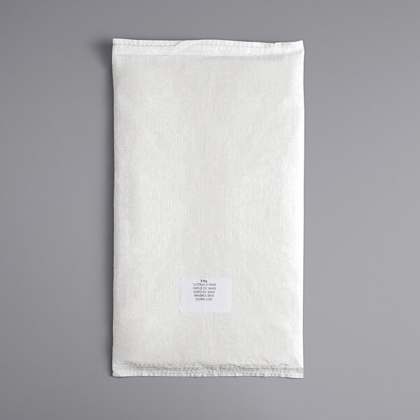 A white bag with a white label for Sammic 3 kg Vegetable Granulate.